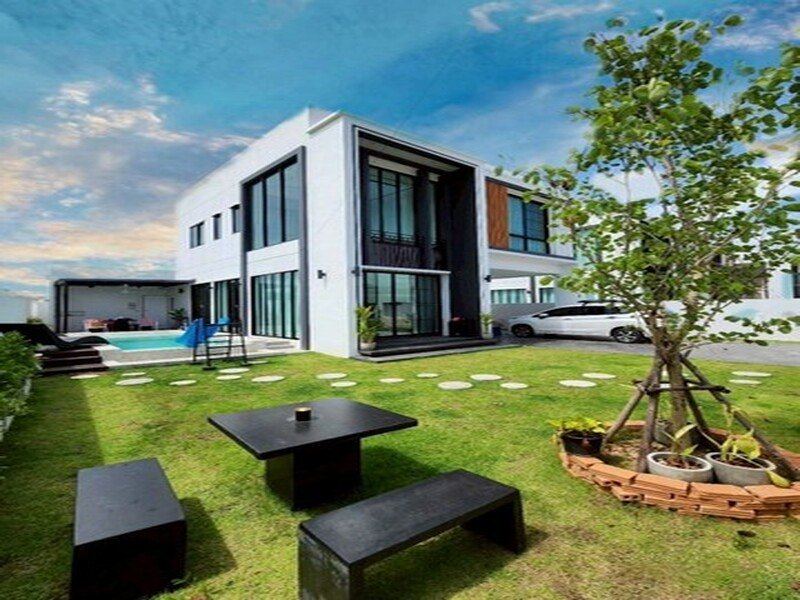 บ้านพูลวิลล่า 2 ชั้น เฟอร์นิเจอร์ครบ บรรยากาศดี หางดง