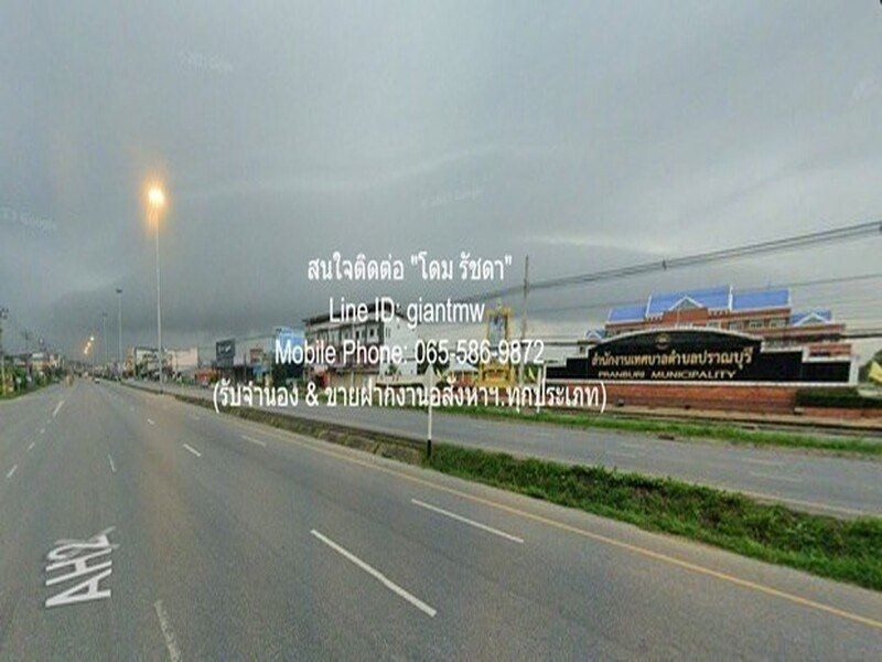 ที่ดิน ขายที่ดินถมแล้ว 11-1-65.7 ไร่ ติดถนนเพชรเกษม (หมายเลข 4) ปราณบุรี จ.ประจวบคีรีขันธ์ 66 sq.wa 1 Ngan 11 ไร่  ไม่ไกลจาก พุทธสถานธรรมพระมหาโพธิสัตว์พระแม่กวนอิม อสังหาริมทรัพย์ดี