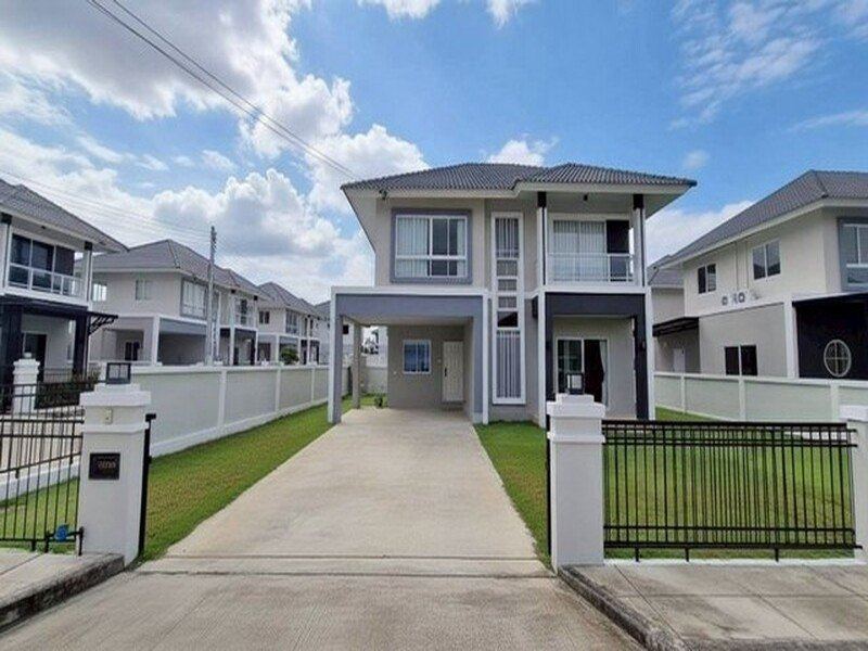บ้านสร้างใหม่ ต่อเติมครบ พร้อมเฟอร์นิเจอร์ สันกำแพง