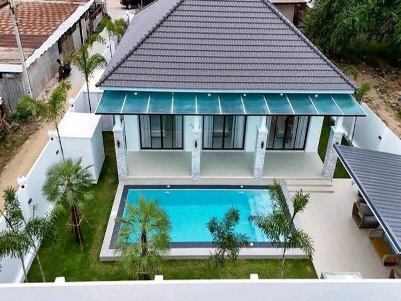 ห้วยใหญ่ ถนนเทศบาล 1 ซอย 12  ขายบ้านพูลวิลล่าหรู  บ้านใหม่มือ 1