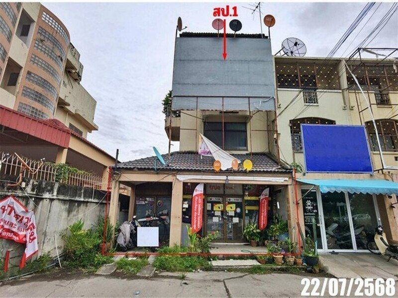 ขายอาคารพาณิชย์ 3 ชั้น มีชั้นลอย โครงการ เรือนสุข เมืองชลบุรี