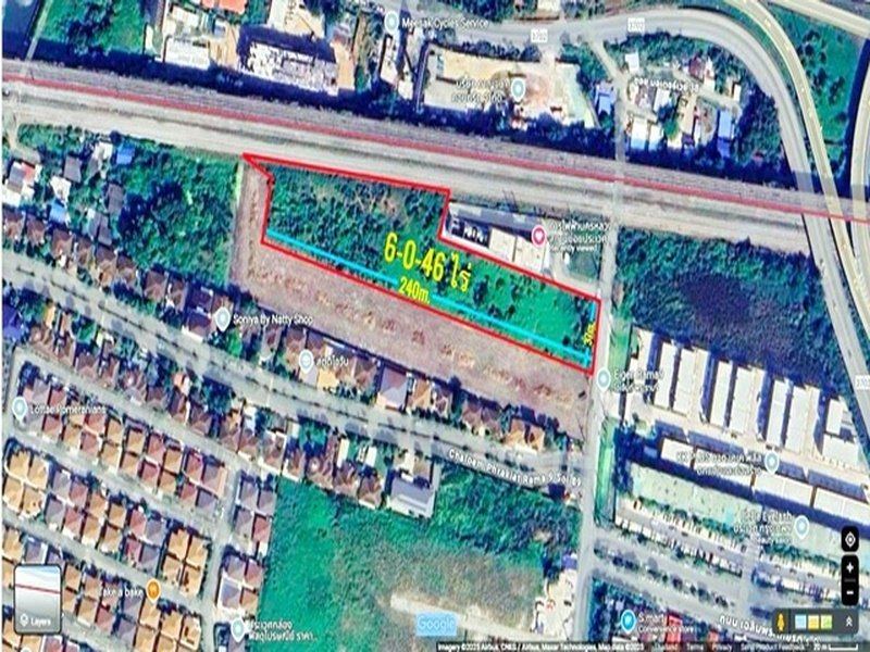 เฉลิมพระเกียรติ ร.9 81-91 ใกล้ ARL บ้านทับช้าง 1.5 กม.ที่ดินให้เช่า 6ไร่กว่า  และสำนักงานเขตประเวศ 2.2 กม. หรือ 2,446 ตร.ว. หรือ 9,784 ตร.ม.