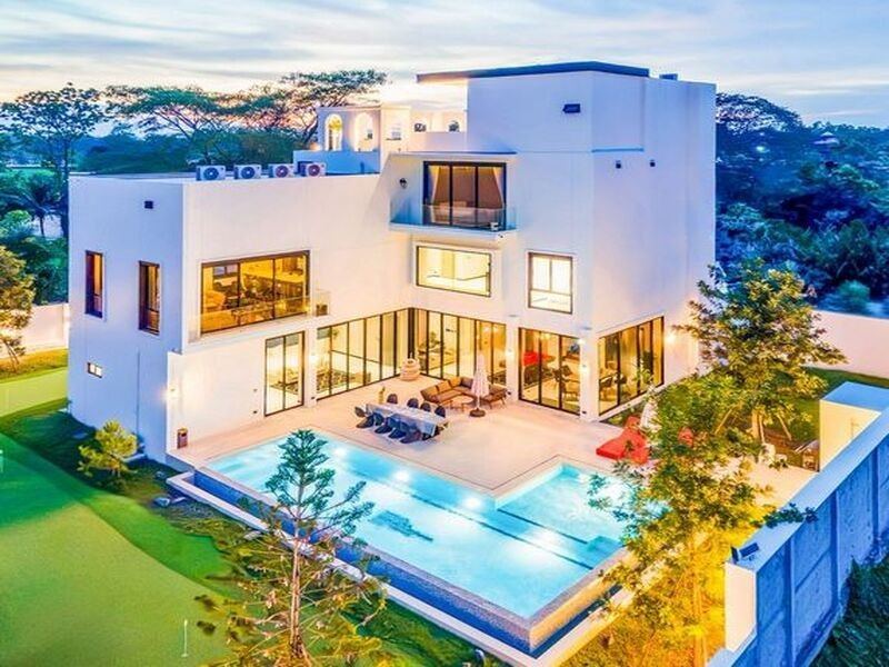 ขายบ้านหรู 34 ล้าน 407 ตรว. #สันนาเม็ง #สันทราย #สไตล์โมเดิร์น ระบบ #SmartHome ควบคุมทั้งหลัง ใกล้นานาชาติ #ACIS