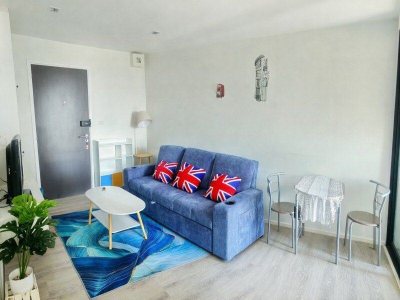 BTS แบริ่ง 395ม. Knightsbridge Bearing Sukhumvit 107 1 นอน 1 น้ำ 1 แอร์ รร.นานาชาติเซนต์แอนดรูว์ส 250 ม. 31ตร.ม.พร้อมเฟอร์ฯ ครบ ชั้น 17