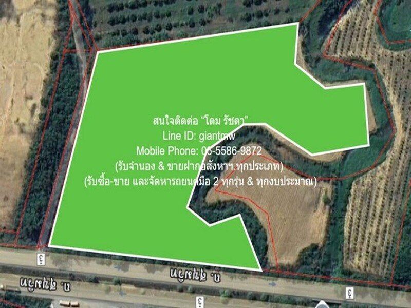 ที่ดิน ขายที่ดินไร่สัปปะรดแปลงใหญ่ ติดถนนสุขุมวิท (ทางหลวงหมายเลข 3) และติดคลอง 16-2-2 ไร่ (6,602 ตร.ว.) ราคา 4 ล้านบาท/ไร่ ขนาด = 6602 ตาราง.วา ใกล้กับ ตลาดผลไม้เขาดิน ครบครัน