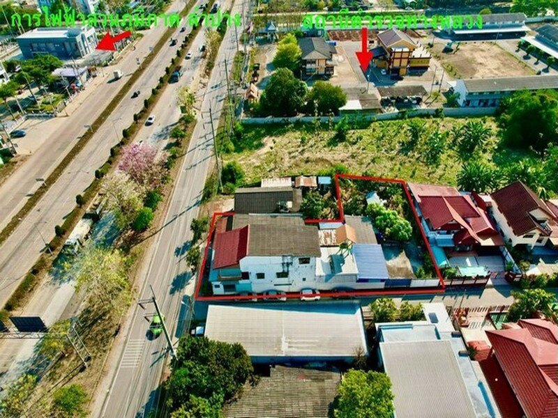 ขายที่ดิน เชิงพาณิชย์ เมืองลำปาง ติดถนน พหลโยธิน  8 เลน ทำเลดีมาก