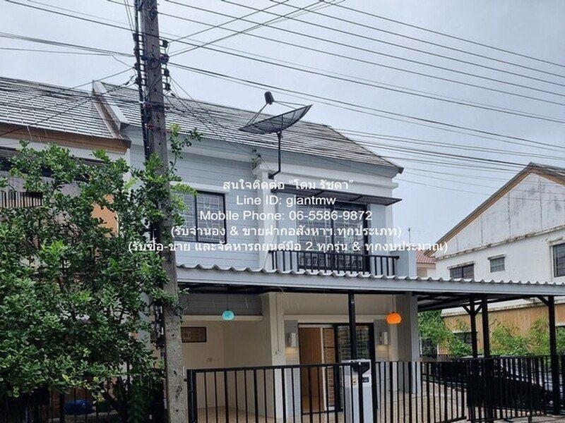 TOWNHOME ขายทาวน์โฮม 2 ชั้น (ห้องมุม) รีโนเวทแล้ว ในโครงการหมู่บ้าน ถ.รังสิต-คลอง 3 22.6 ตร.ว. 3 น 2 น้ำ จอดรถ 2 3ห้องนอน2Bathroom 23 SQ.WA 0 Ngan 0 ไร่ 1650000 BAHT ใกล้กับ ตลาดไทยสมบูรณ์ รังสิต-คลองสาม ครบครัน
