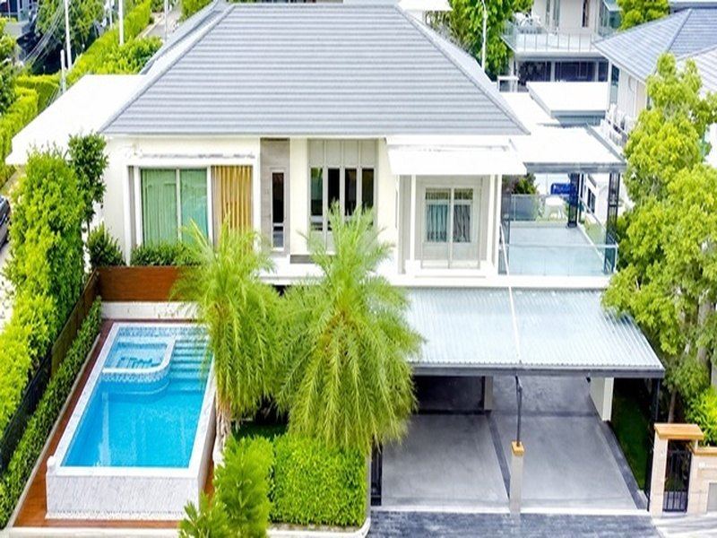 ใกล้ตลาดสดท่าอิฐ 1.5 กม คฤหาสน์ Pool Villa หรู 2 ชั้น 5นอน 6น้ำ ใกล้ MRTไทรม้า 500ม. 132 ตร.ว. 500 ตร.ม.