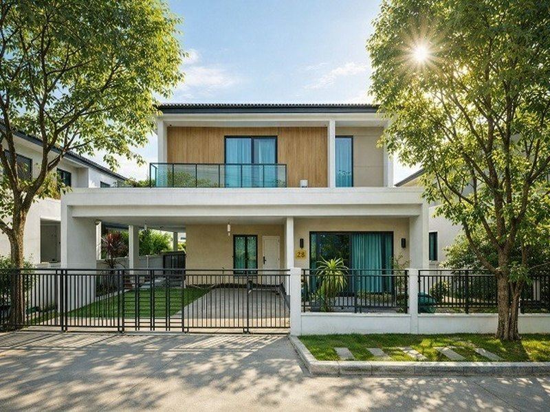 บ้านหรูพร้อมอยู่  คฤหาสน์ บ้านเดี่ยว2ชั้น 4 นอน 5 น้ำ สุขาภิบาล 5 สายไหม คลองสามวา 60ตร.ว.ใกล้รร.วัดหนองใหญ่ 1.2 กม