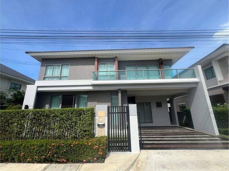 ให้เช่าหรือขาย  บ้านเดี่ยว Perfect Place พระราม 9  กรุงเทพกรีฑาแบบบ้าน Mercy  บ้านหน้าสวน - หันทิศใต้