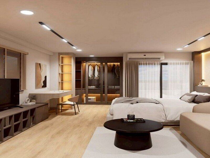 คอนโด ห้องมุม เป็นส่วนตัว Built-in ครบทั้งห้อง เคียงมอ คอนโด
