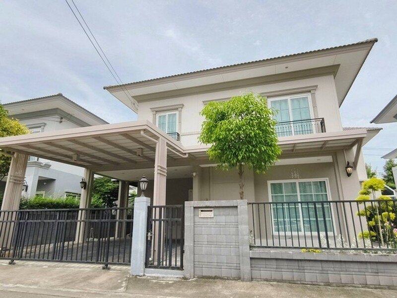 ให้เช่าบ้านเดี่ยว Grandio วิภาวดี รังสิต ขนาด 50 ตร.วา  เฟอร์ครบ ใกล้ ม.กรุงเทพ และ Future Park