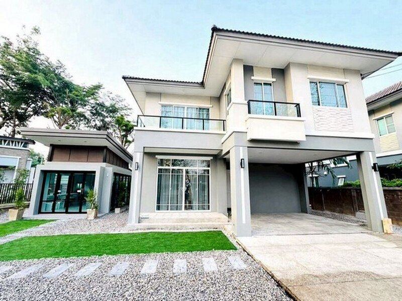บ้านเดี่ยว 2 ชั้น เฟอร์นิเจอร์ครบ ทำเลดี น้ำไม่ท่วม สันกำแพง
