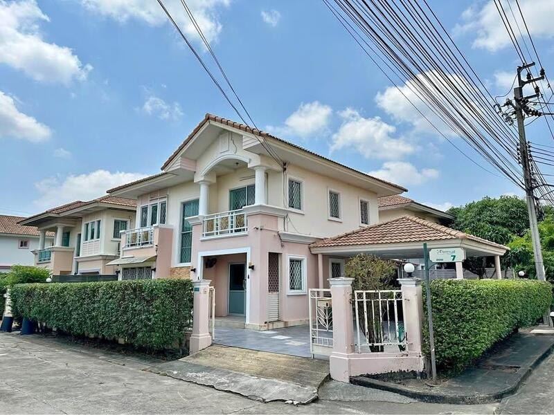 HR 9916 ให้เช่าบ้านเดี่ยว พฤกษาวิลเลจ 5 หลังมุม จอดได้ 6 - 7คัน คลองถนน นนทบุรี