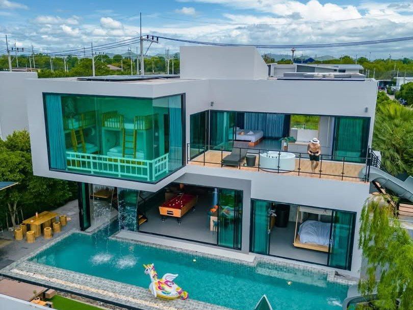 ขาย/ให้เช่า บ้าน Pool Villa หัวหิน 100 ตรว. ขนาด 4 ห้องนอน 4 ห้องน้ำ วิวภูเขา ห่างทะเล 5-10 นาที โทร 06-37515164