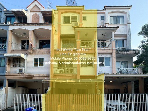 townhome ขายทาวน์โฮม 4 ชั้น (รีโนเวท และต่อเติมแล้ว) ในหมู่บ้าน ซ.พัฒนาการ 38 18.10 ตร.ว. 4 น 3 น้ำ 2 จอดรถ ราคา 3,594,700 บาท  3594700 บ. ใกล้ สถานีรถไฟฟ้าสายสีเหลือง กลันตัน 4 กม. จัดหนักจัดเต็ม กรุงเทพ