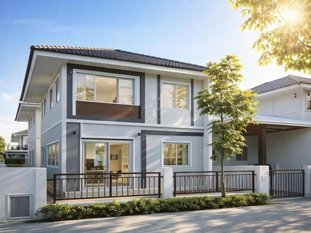 เช่าบ้าน2 ชั้น บางพลีใหญ่ 2.4 กม.เทพารักษ์-ตำหรุ ถูกที่สุด ลลิล บ้านสวย 35ตร.วา. 141ตร.ม. 3นอน 2น้ำ
