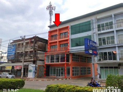 ขายอาคารพาณิชย์ 4 ชั้ั้้น ถนน ศรีวิชัย ตำบล มะขามเตี้ย อำเภอ เมืองสุราษฎร์ธานี จังหวัด สุราษฎร์ธานี