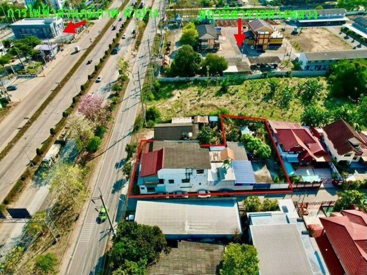ขายที่ดิน เชิงพาณิชย์ เมืองลำปาง ติดถนน พหลโยธิน  8 เลน ทำเลดีมาก