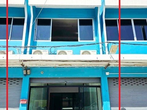 BTSสะพานควาย 1กม.240 ตร.ม.3นอน อินทามระ8-14 ให้เช่าอาคารพาณิชย์ 3 ชั้น  20 ตร.วา. ม.หอการค้า 900 ม.  2น้ำ