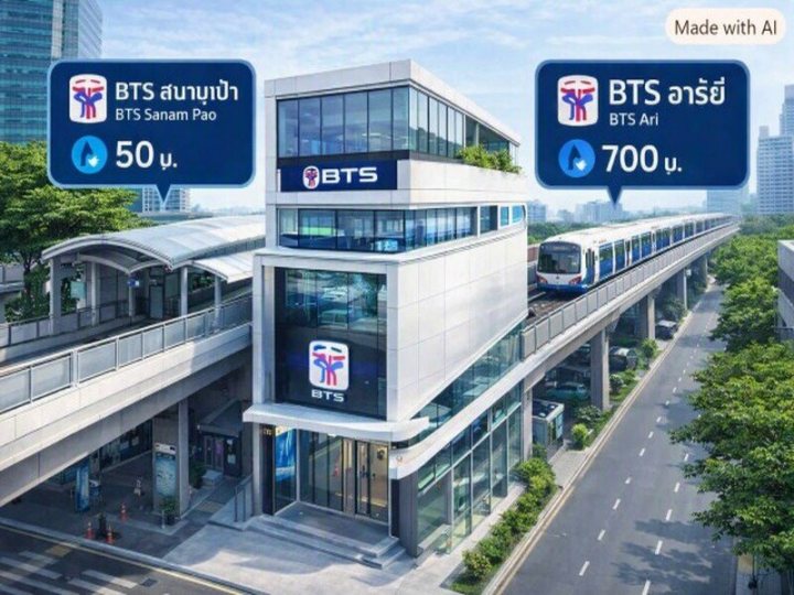 BTS สนามเป้า 50ม.BTSอารีย์ 700ม. สำนักงานชั้น 3 70ตร.ม. 2น้ำ 3แอร์  อนุสาวรีย์ รพ.พญาไท 2 350 ม