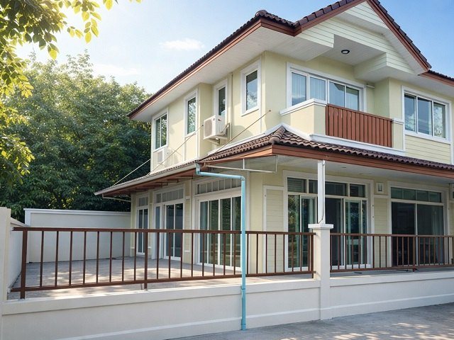 รร.สารสาสน์วิเทศ สายไหม 1 กม. ให้เช่าบ้าน 2 ชั้นหลังมุม 40ตร.วา. ตลาดวงศกร 1.4 กม. สุขาภิบาล 5 320ตร.ม.  เฟอร์ฯครบ 3 นอน 2 น้ำ