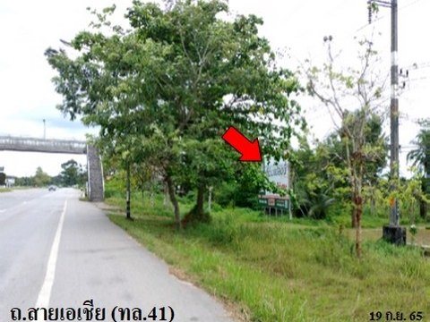 ขายที่ดินว่างเปล่า ถนน เอเชีย (ทล.41) ตอนไชยา-พุนพิน ตำบล เลม็ด อำเภอ ไชยา จังหวัด สุราษฎร์ธานี