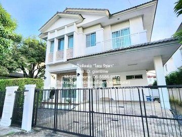 บ้าน ให้เช่าบ้านเดี่ยว 2 ชั้น ในหมู่บ้าน ติดถนนกาญจนาภิเษก และอยู่ใกล้สนามบินสุวรรณภูมิ 64 ตร.ว. 3 น 3 น้ำ ราคา 50,000 บาท/เดือน 50000 บ. 3ห้องนอน3Bathroom 64 ตาราง.วา 0 Ngan 0 Rai ใกล้กับ โรงพยาบาลสิรินธร ดีเวอร์ กรุงเทพ