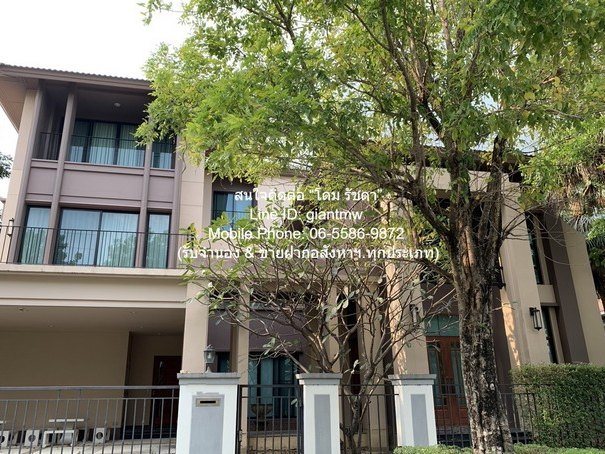 บ้าน มบ.แกรนด์บางกอก บูเลอวาร์ด รัชดา-รามอินทรา 130 ตรว. 5 ห้องนอน 6 BR 38500000 thb   โครต-ถูก เป็นบ้านหรูพร้อมอยู่ มีการตกแต่งภายในเพิ่มเติมได้แบบเรียบหรู และมีทำเลสวยสามารถมองเห็นวิวเมือง พร้อมพื้นที่ส่วนกลาง และสิ่งอำนวยความสะดวกครบครัน ทั้งสระว่