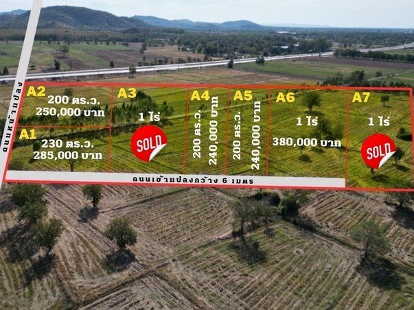 ขายที่ดินเริ่ม 1 ไร่ 380,000บ. ถนน ไฟฟ้า ใกล้ถนน11 ต.หนองบัว อ.หนองบัว นครสวรรค์